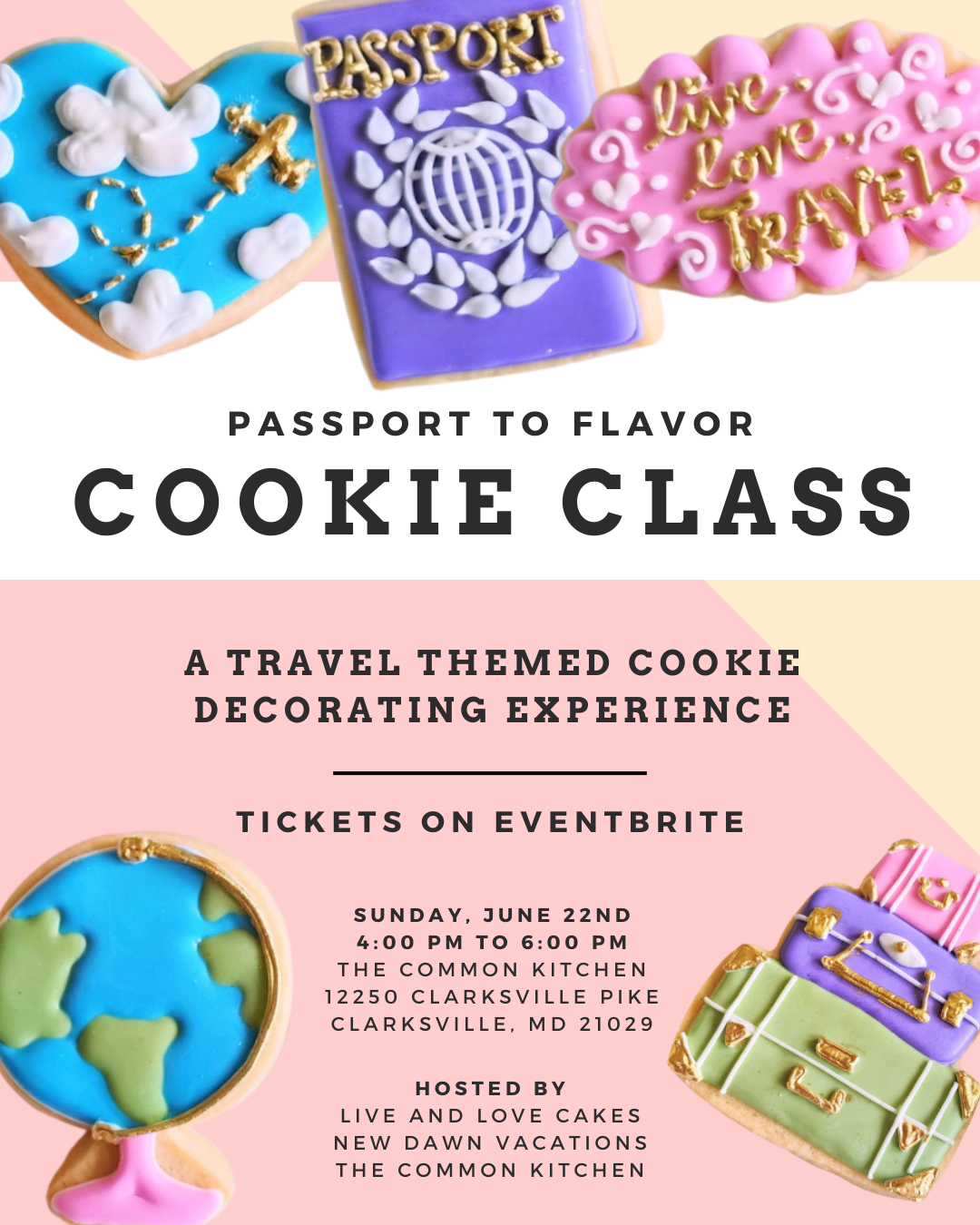 Travel Night Cookie Class Travel Night Cookie Class